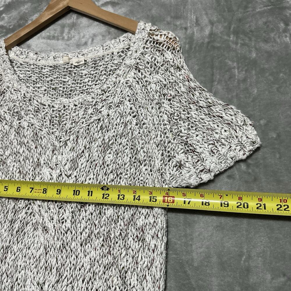 Anthropologie Moth Tunic Mini Dress Womens Size S White Ivory Knit Cottagecore - Picture 4 of 6